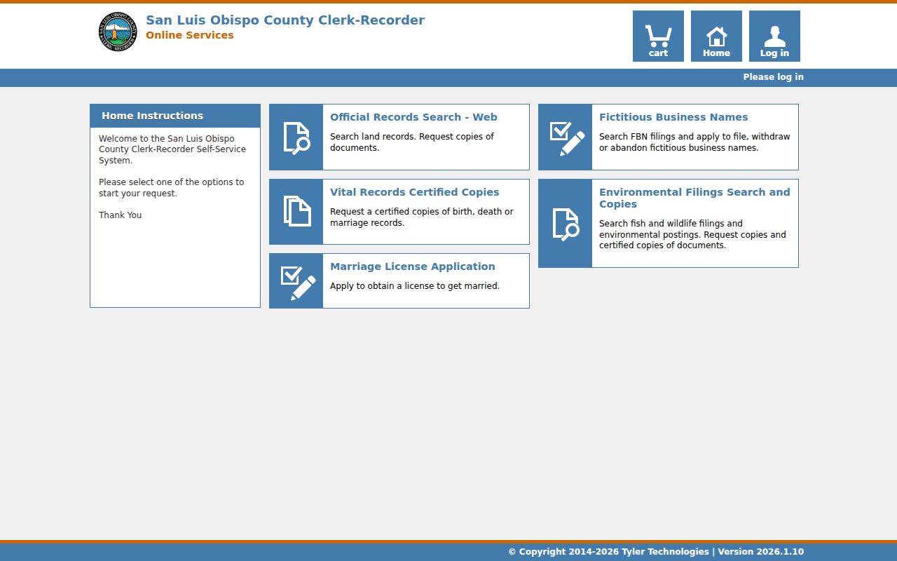 Paso Robles street directory view of the county recorder advanced deed search