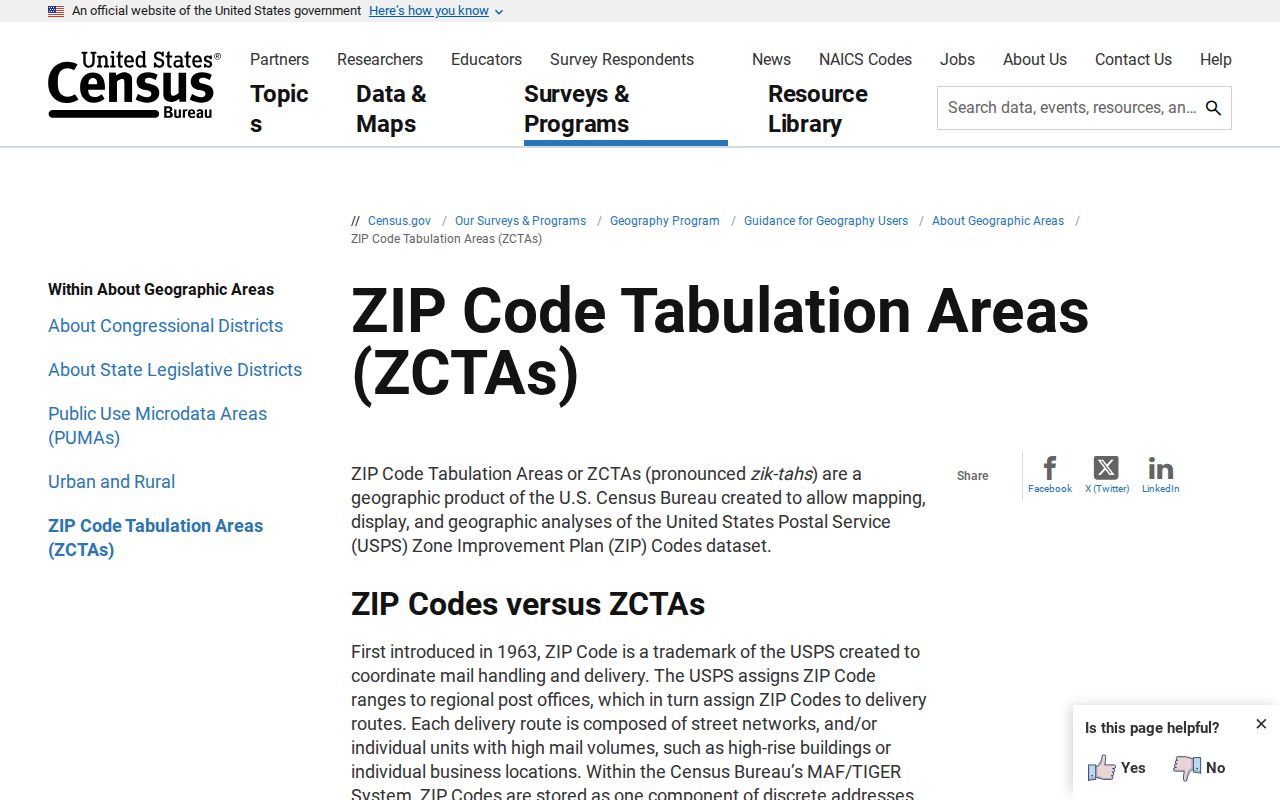 Paso Robles ZIP code view of Census ZCTA guidance